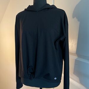 DKNY Sport Women’s Hoodie Sweater Size XS Black Activewear Basic Outerwear